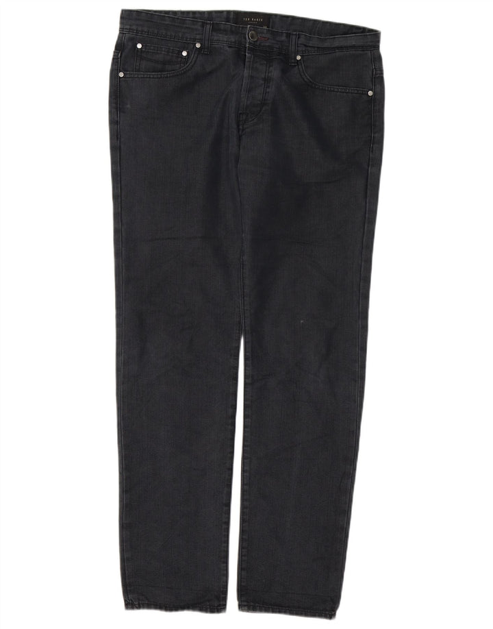Muške ravne traperice Ted Baker W32 L30 crne