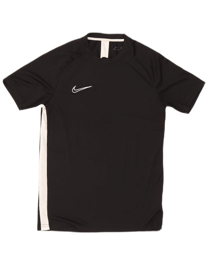 Nike Dri Fit T-Shirt Top srednji crni poliester u boji
