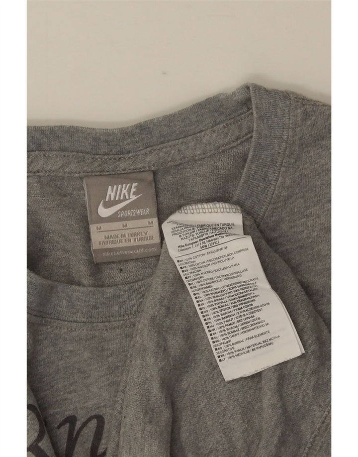 NIKE muška majica kratkih rukava s grafičkim motivima srednje sivi pamuk