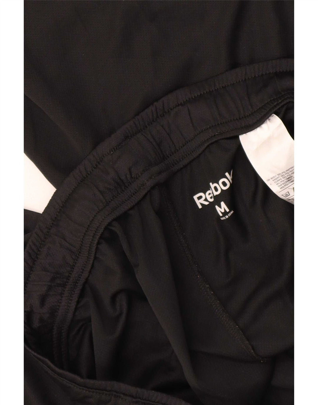 Reebok muške sportske kratke hlače srednje crne boje od poliestera