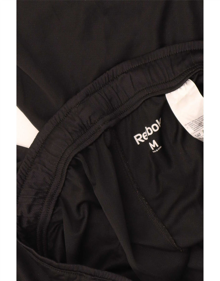 Reebok muške sportske kratke hlače srednje crne boje od poliestera