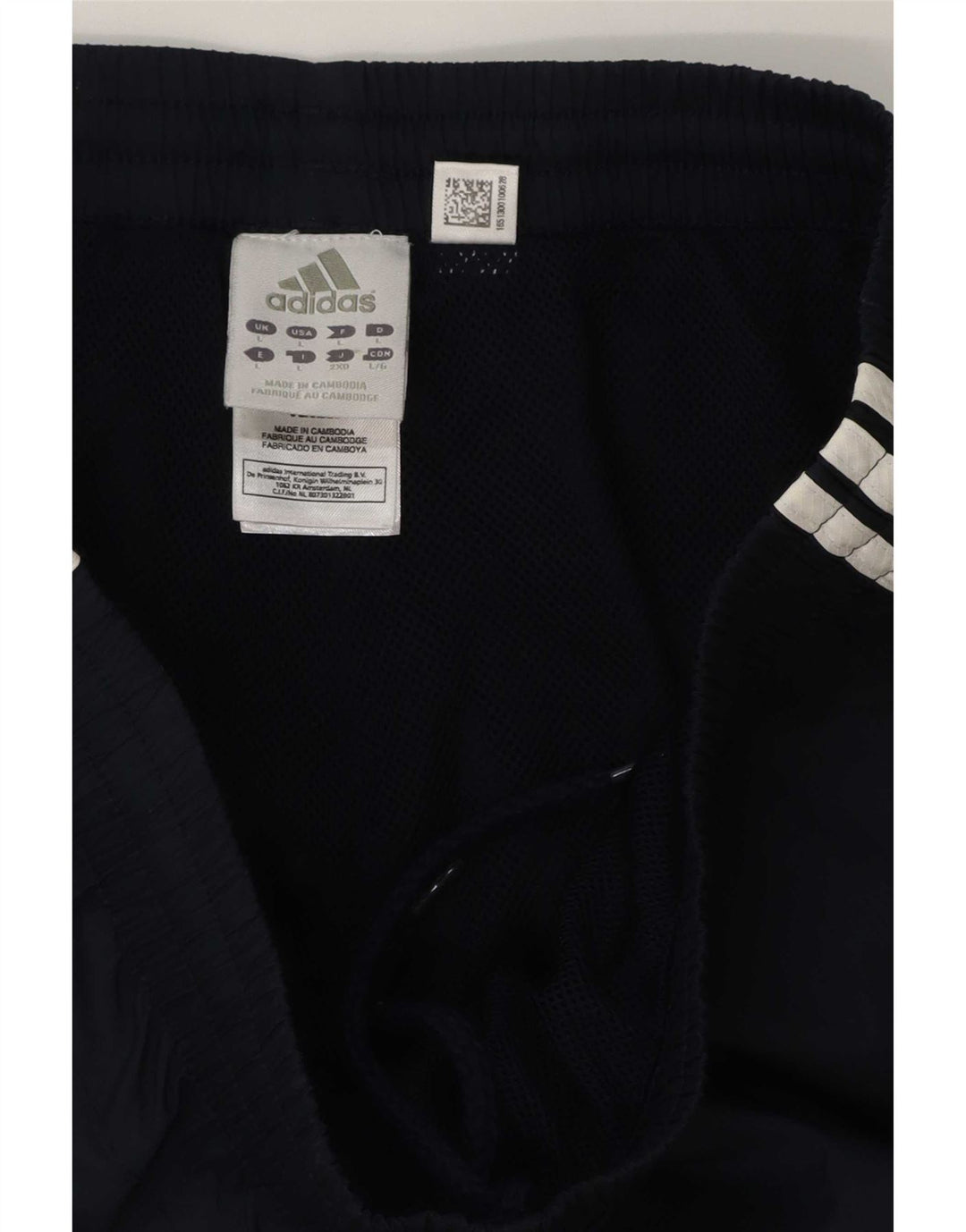 Adidas muške Cargo Capri hlače od trenirke, velike tamnoplave poliesterske hlače