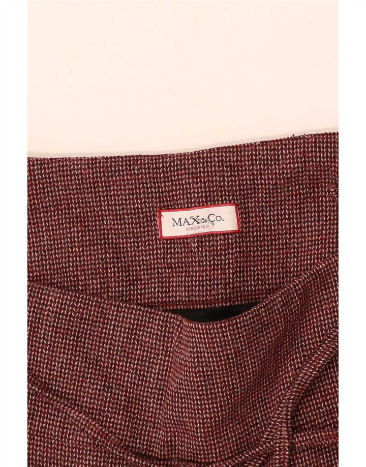 Max & Co. Ženska mini suknja W30 srednje tamnocrvena