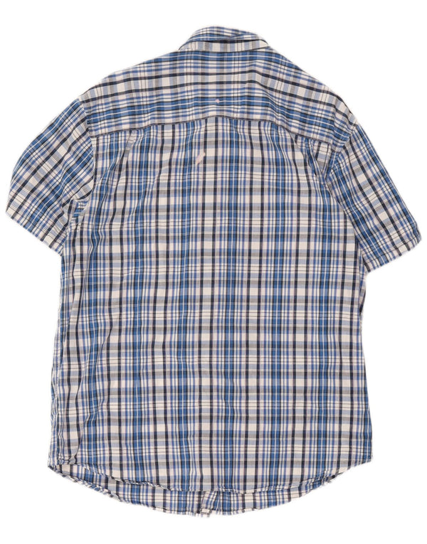 Wrangler muška ležerna košulja kratkih rukava XL plavi karirani pamuk
