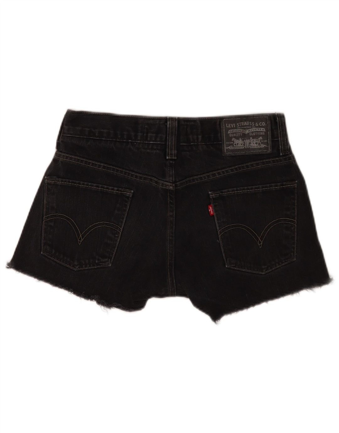 Levi's ženske 511 uske traper kratke hlače W30 Srednje crni pamuk