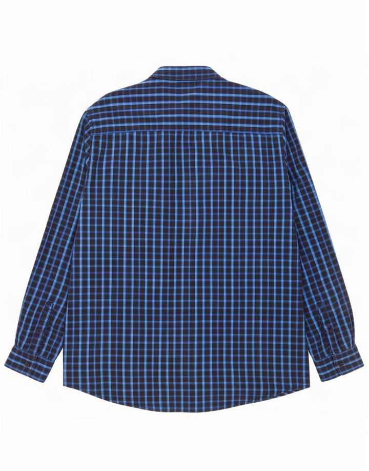 Wrangler muška majica standardnog kroja 3XL plavi pamuk na karo