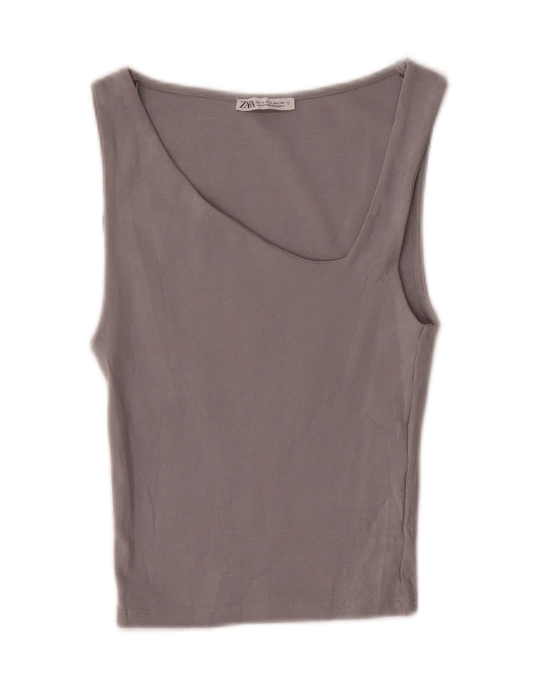 Zara ženski kratki prsluk UK 8 Small Gray