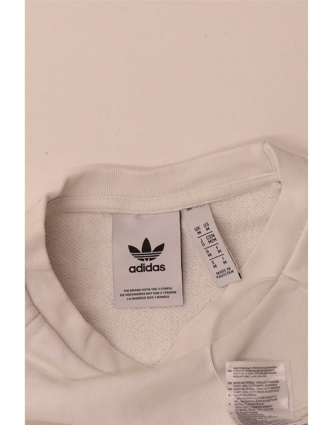 Adidas ženski džemper srednji bijeli pamuk