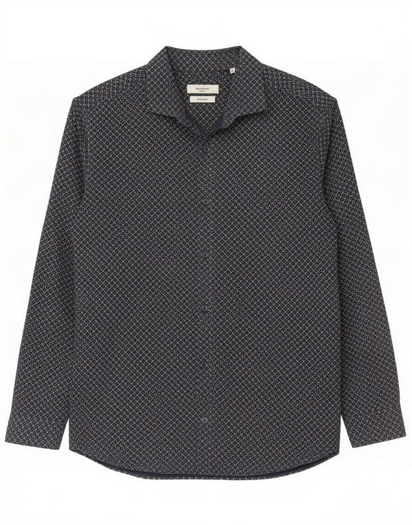 Jack & Jones muška košulja XL tamnoplavi geometrijski pamuk