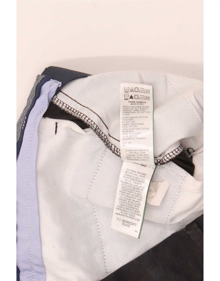 Marks & Spencer muške chino kratke hlače W30 Srednje crni pamuk