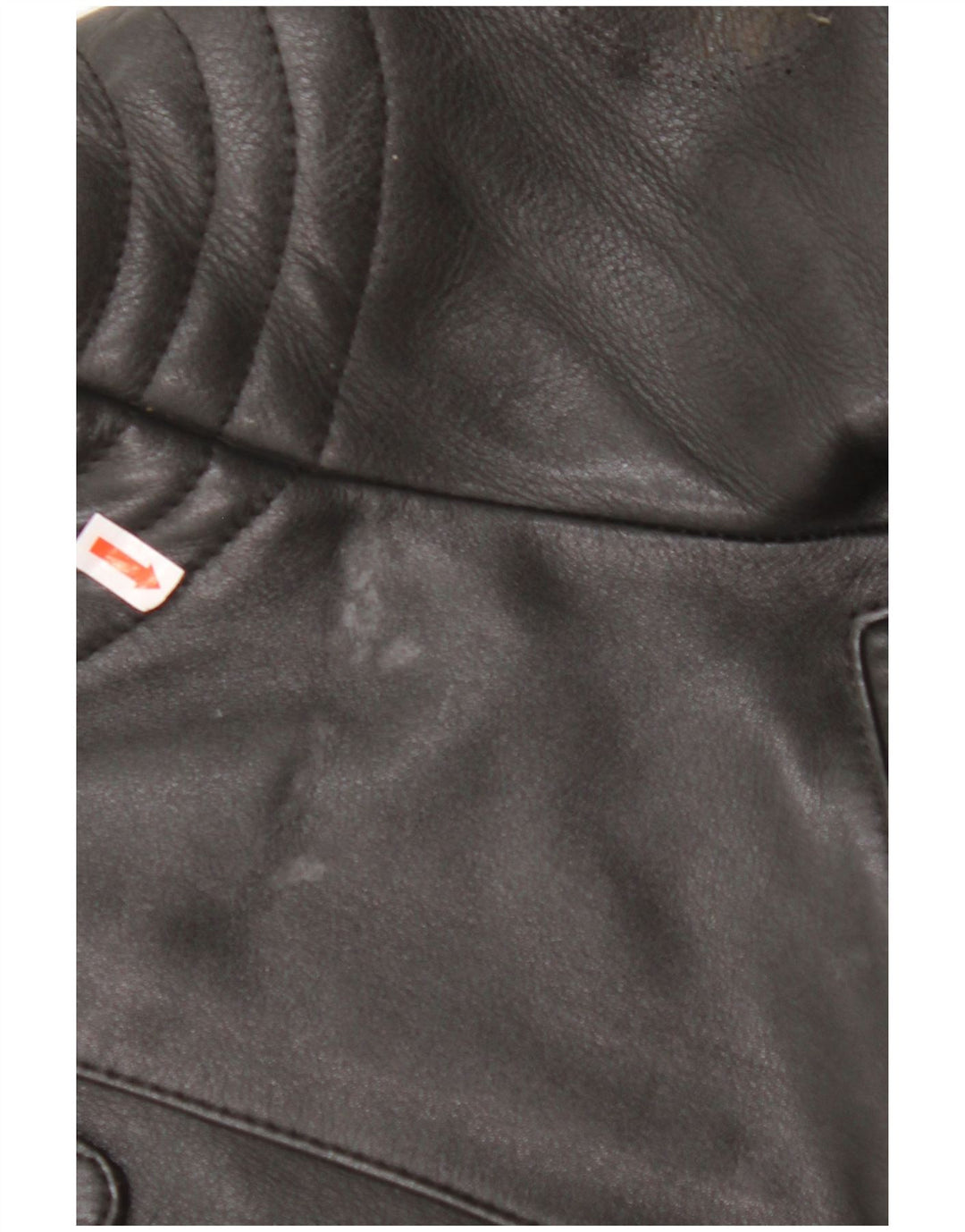 VINTAGE ženska kožna biciklistička jakna UK 18 XL crna koža