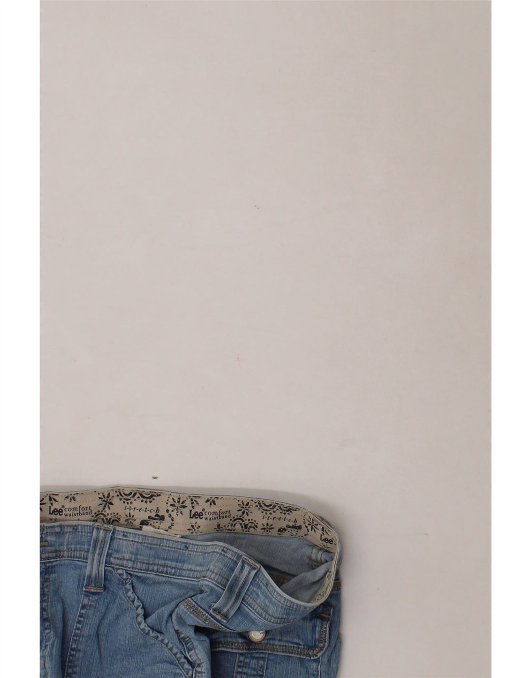 LEE Womens Cargo Capri Jeans US 10 Large W30 L20 Blue Cotton Vintage Lee and Second-Hand Lee from Messina Hembry 