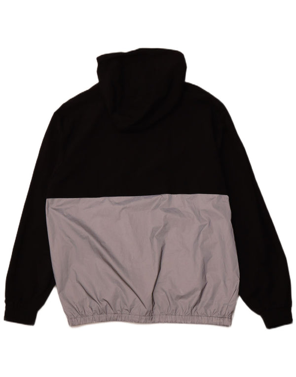 FILA Muška trenirka s kapuljačom i izrezom s patentnim zatvaračem Gornja jakna velike crne boje