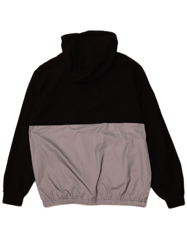 FILA Muška trenirka s kapuljačom i izrezom s patentnim zatvaračem Gornja jakna velike crne boje