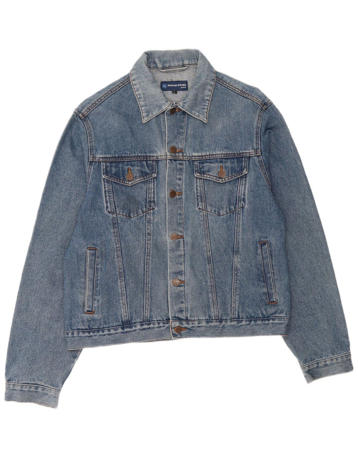 Rewino muška traper jakna UK 40 Large Blue Cotton