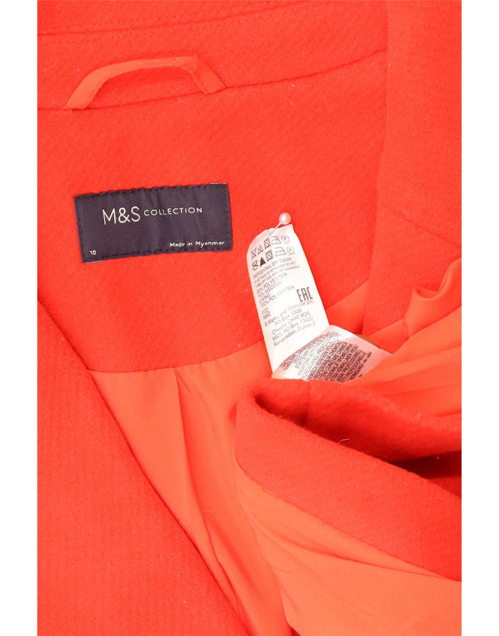 Marks & Spencer ženski preveliki kaput UK 10 Mali crveni poliester