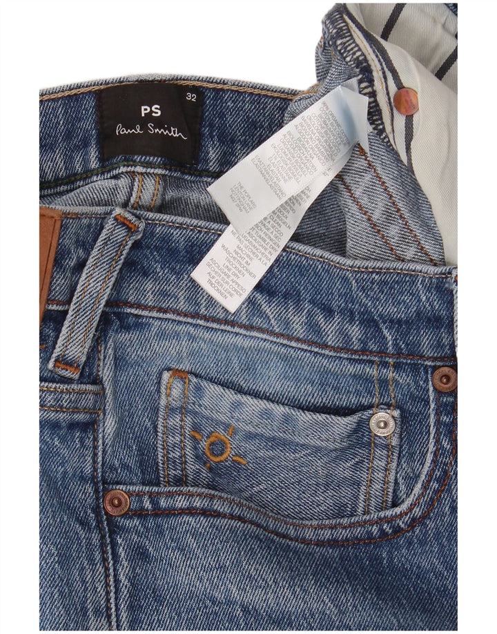 Paul Smith Muške uske traperice W32 L30 Plavi pamuk