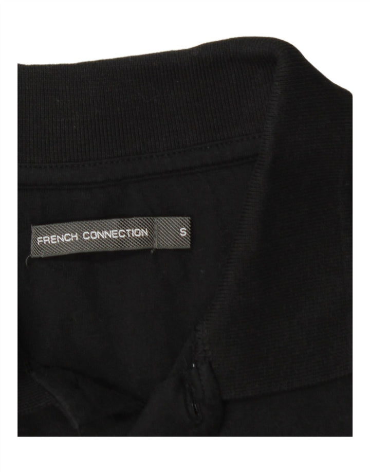 FRENCH CONNECTION Mens Polo Shirt Small Black Cotton Vintage French Connection and Second-Hand French Connection from Messina Hembry 
