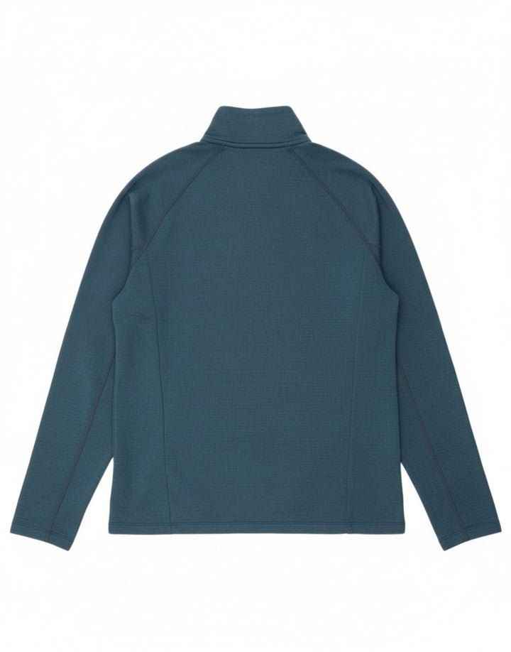 ROHAN Mens Zip Neck Sweatshirt Jumper Small Blue Polyester