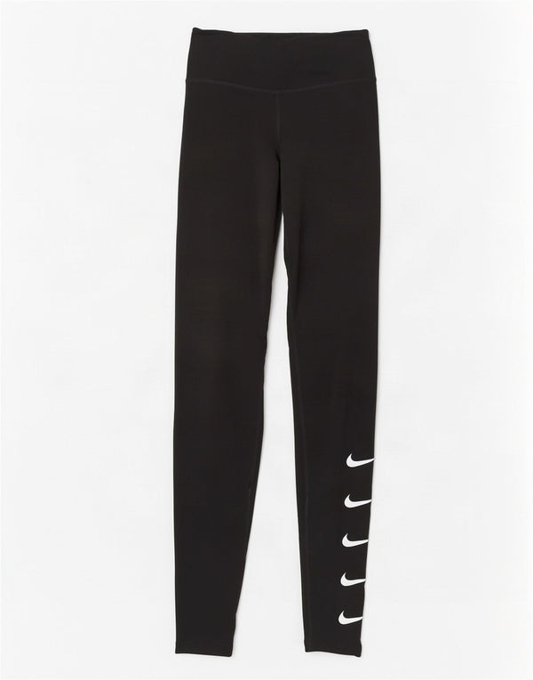 Nike Ženske Dri Fit grafičke tajice UK 4 XS crni poliester