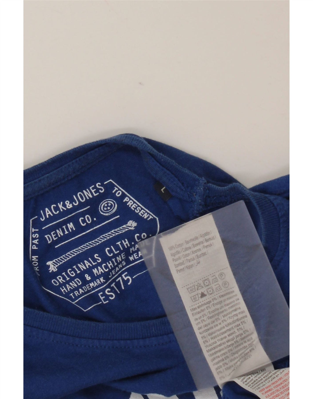 Jack & Jones muška majica s dugim rukavima, veliki plavi pamuk