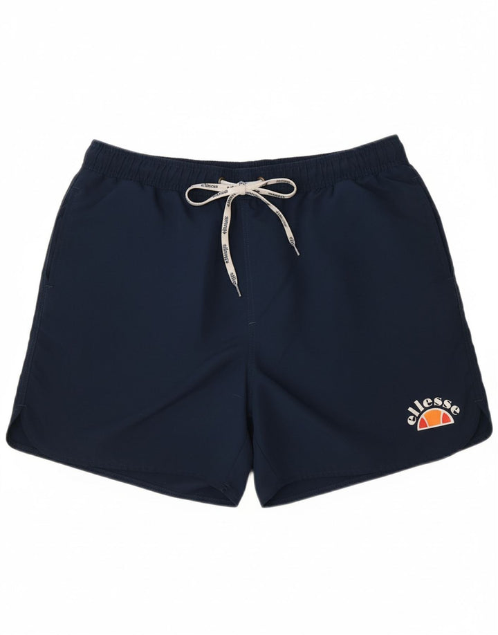 ELLESSE Mens Swimming Shorts Large Blue Polyester