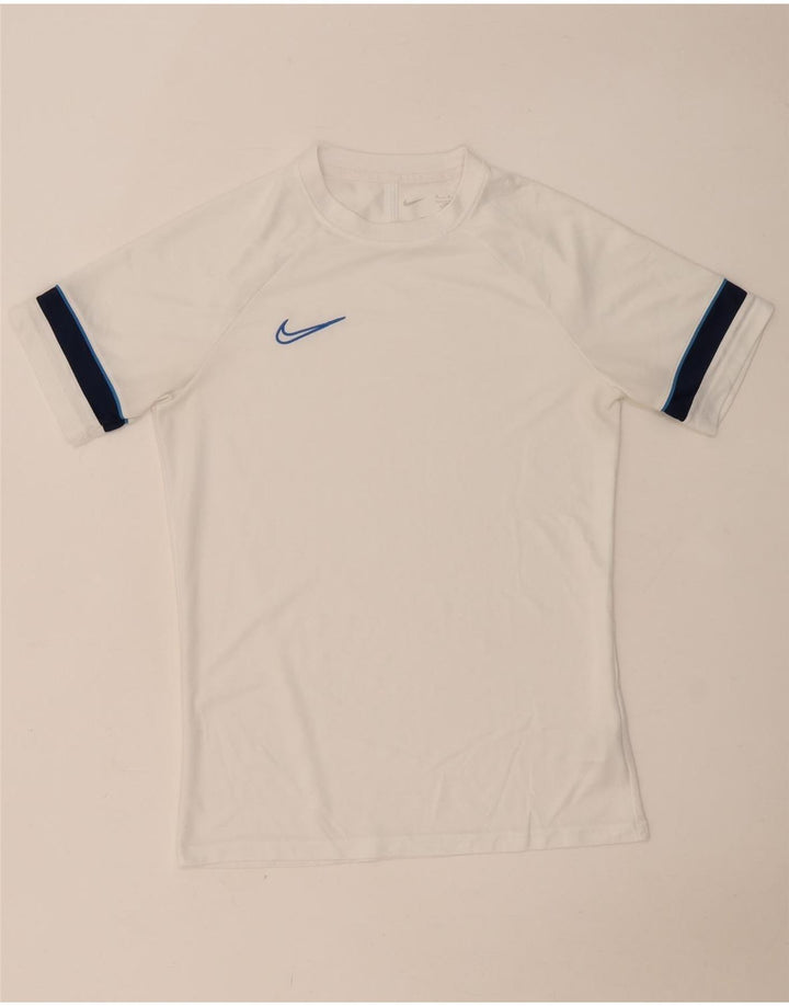 NIKE muška Dri Fit majica kratkih rukava srednje bijele boje od poliestera