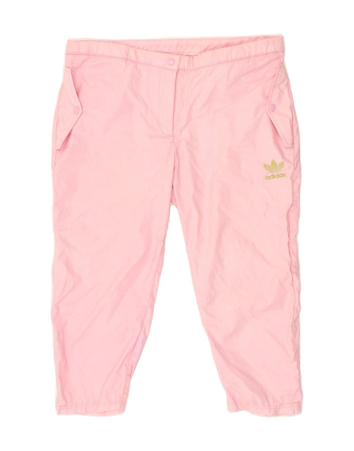 ADIDAS Womens Graphic Bermuda Sport Shorts EU 42 Large Pink Polyester Vintage Adidas and Second-Hand Adidas from Messina Hembry 