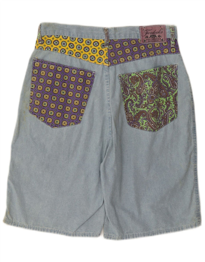 Fordocks muške bermude IT 46 male W30 plavi patchwork pamuk