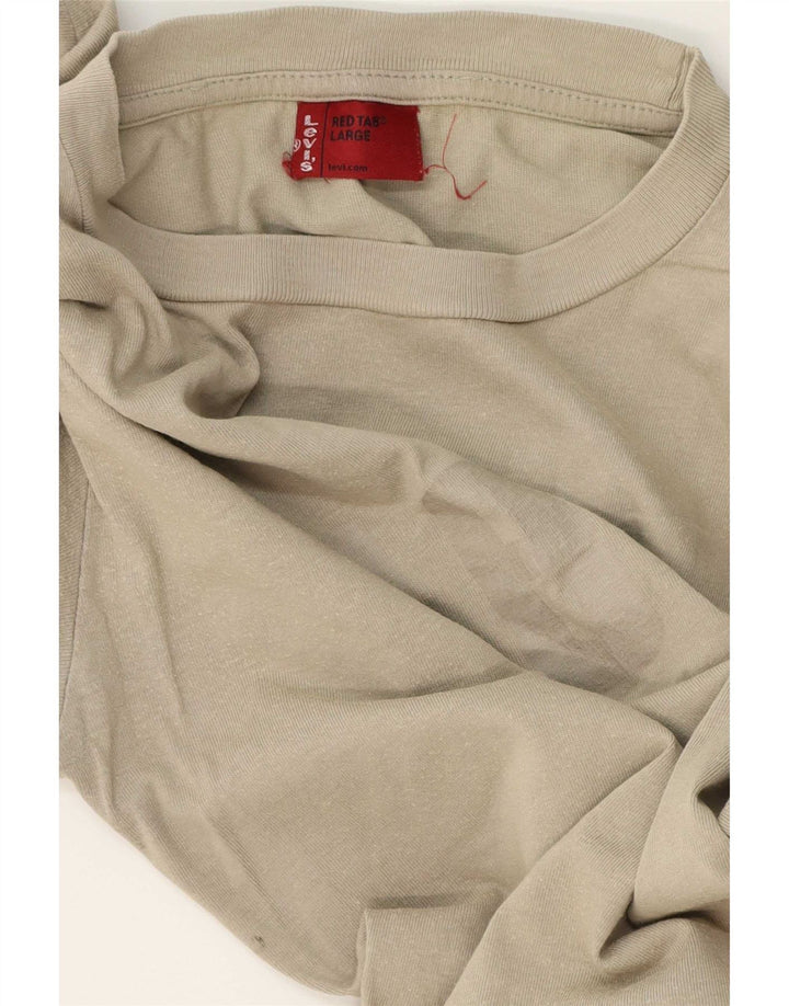 Levi's muška majica dugih rukava, veliki kaki
