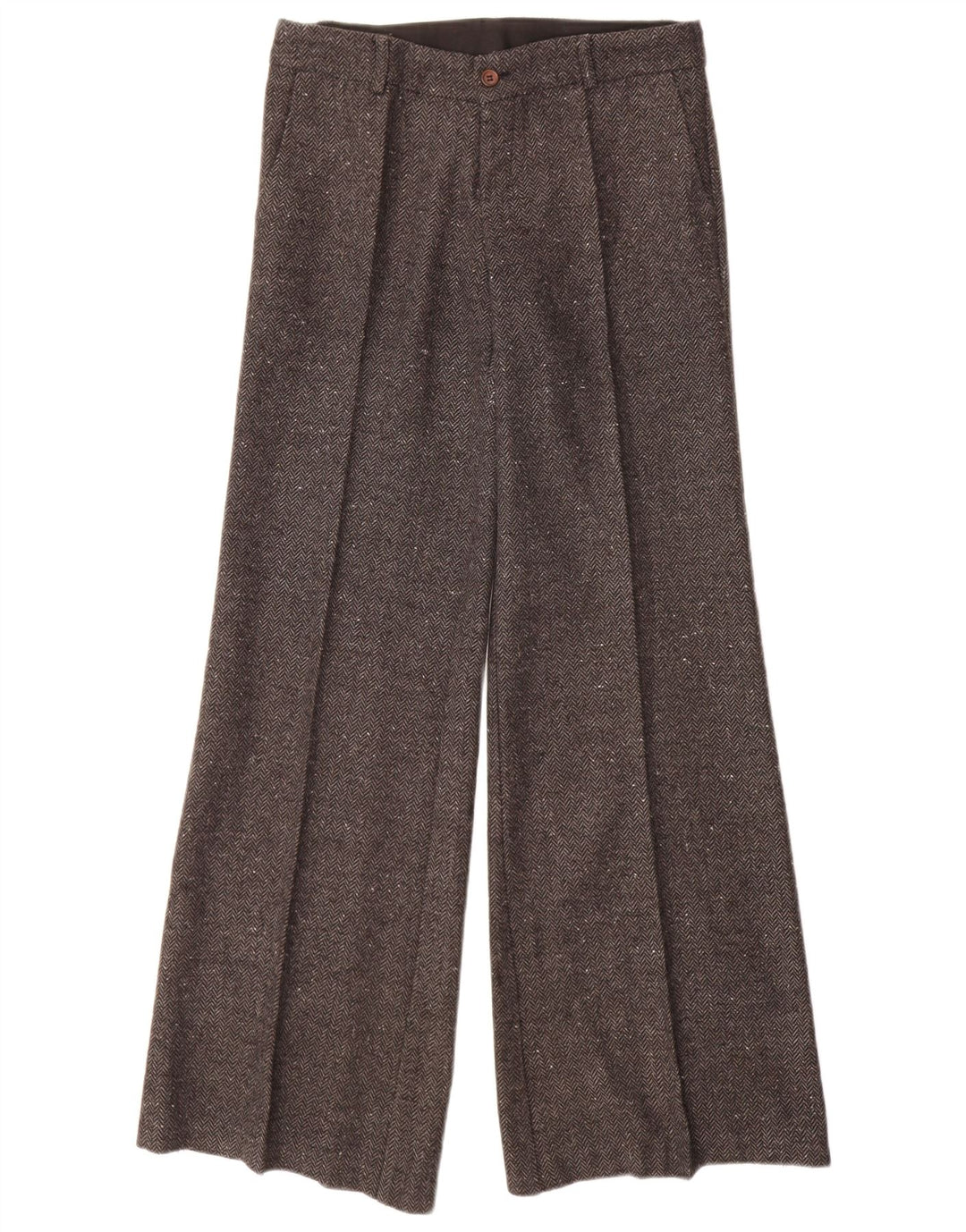 VINTAGE ženske ležerne hlače IT 40 male W28 L32 sive riblja kost