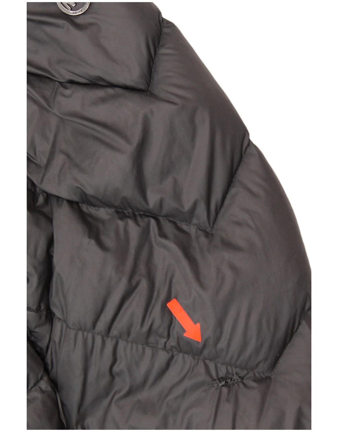 MICHAEL KORS Ženski podstavljeni kaput s kapuljačom UK 18 XL sivi najlon