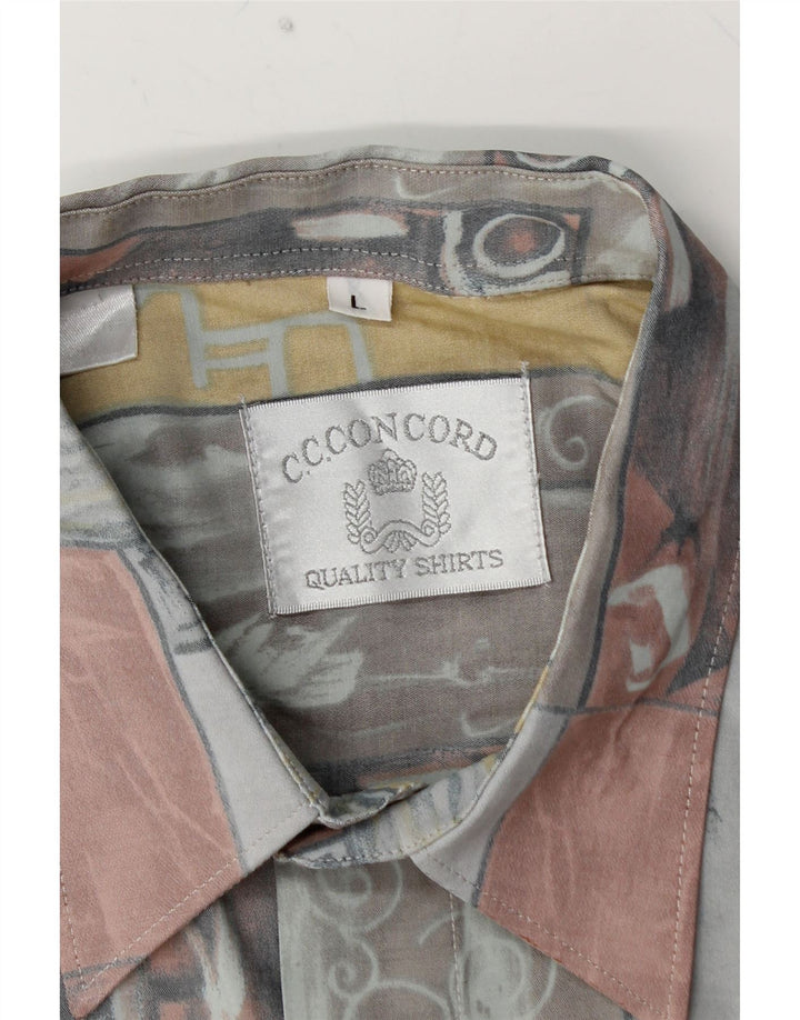 C.C.CONCORD Muška košulja kratkih rukava velikih raznobojnih geometrijskih oblika