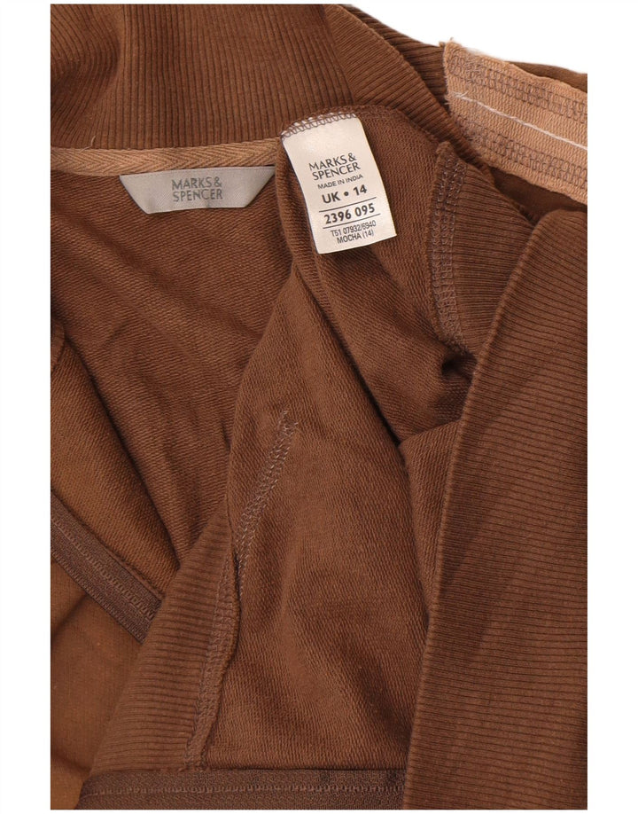 Marks & Spencer ženska gornja jakna trenirke UK 14 Large Brown Colourblock