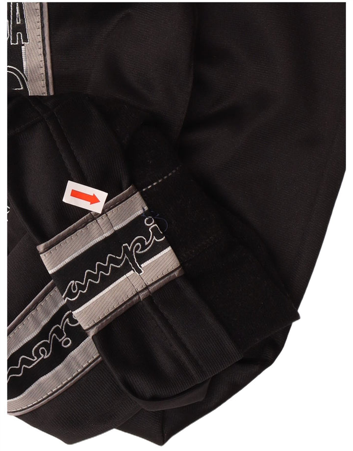 CHAMPION Muške hlače trenirke s grafičkim motivima Srednje crni poliester