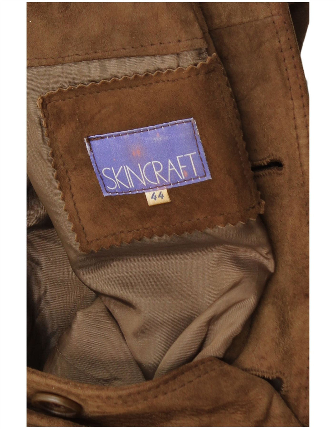 VINTAGE muška bomber jakna od brušene kože IT 44 XS smeđa