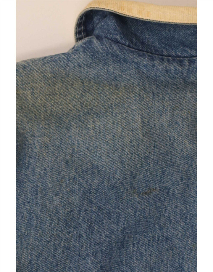 Outsider Mens Sherpa traper jakna UK 40 Large Blue Cotton