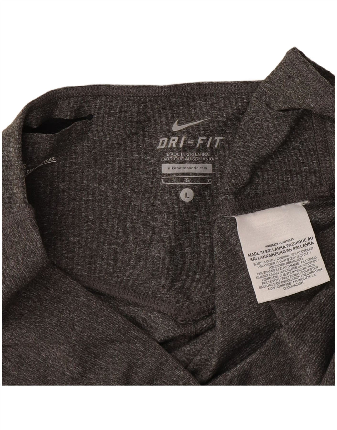 Nike Ženske Dri Fit Capri Leggings UK 16 Large Gray Poliester