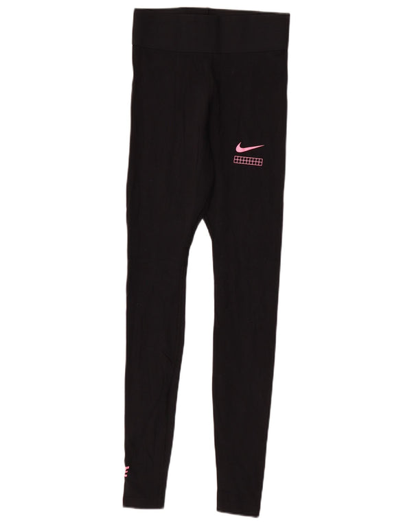 Nike ženske grafičke kratke tajice UK 4 XS crne