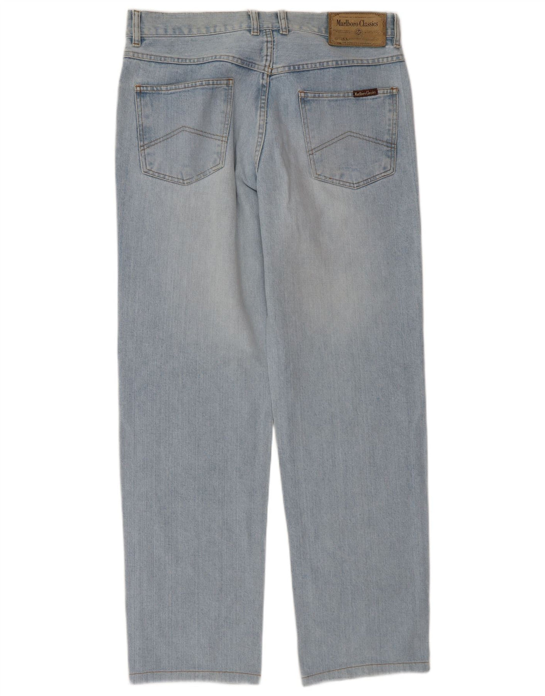 Marlboro Classics Mens Straight Jeans W33 L34 Plavi pamuk