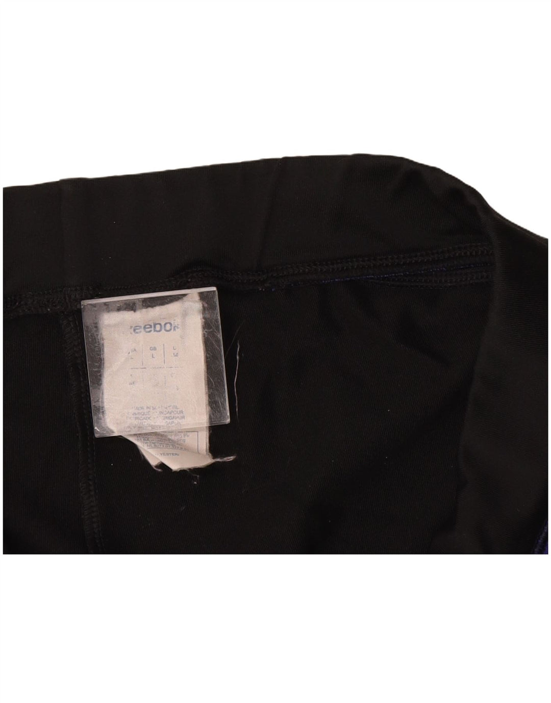 REEBOK Ženske trenirke Hlače UK 14 Veliki crni poliester