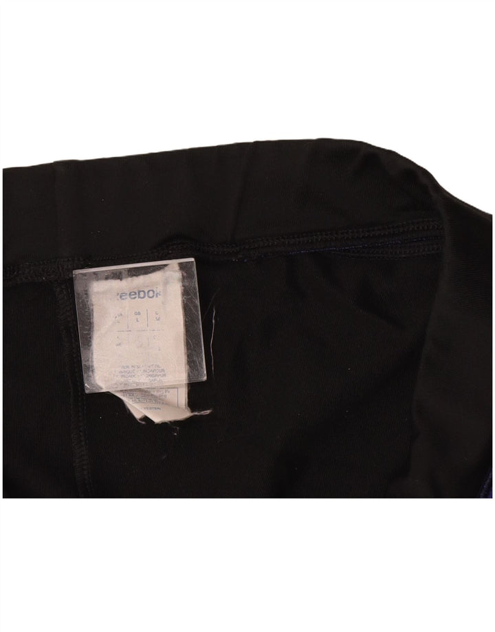 REEBOK Ženske trenirke Hlače UK 14 Veliki crni poliester