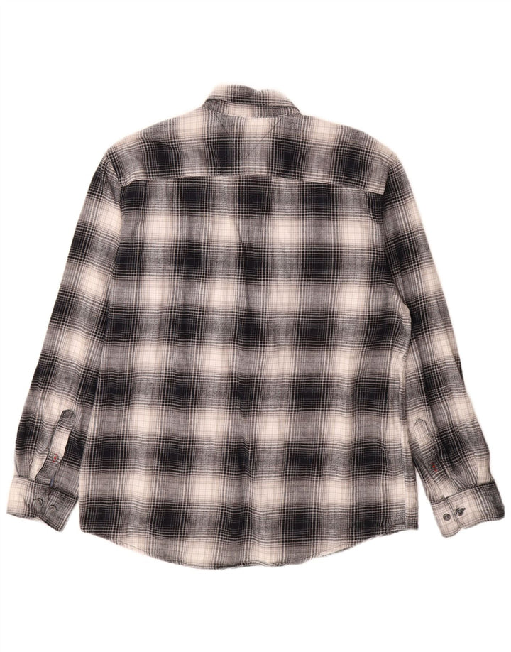 Tommy Hilfiger muška flanelska košulja standardnog kroja XL sivi karirani pamuk