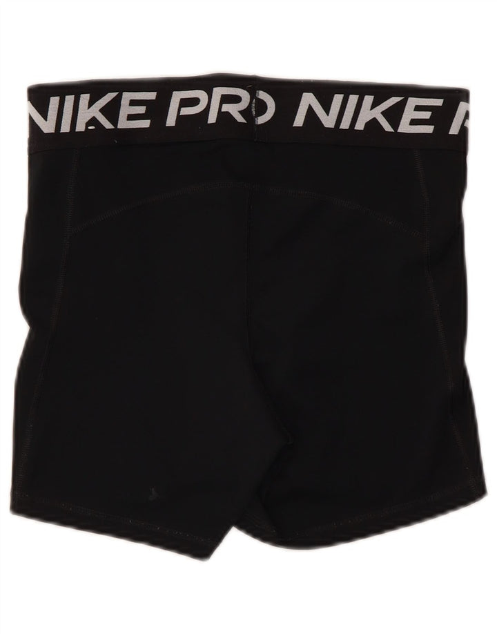 Nike Ženske Dri Fit Graphic Sport Shorts UK 12 Srednje crni poliester