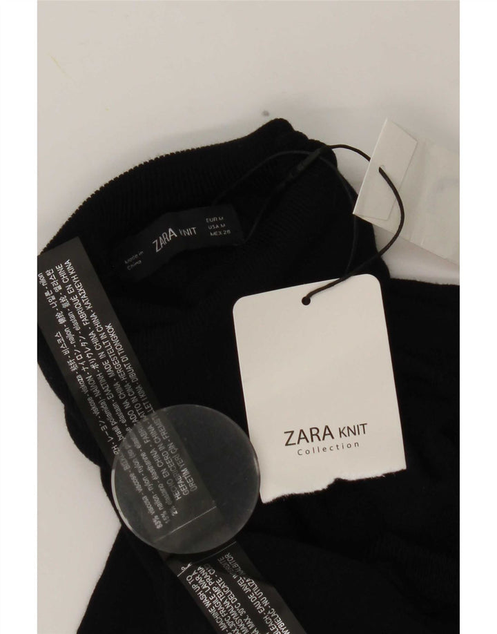 Zara ženski pulover s rol izrezom UK 12 Srednja tamnoplava viskoza