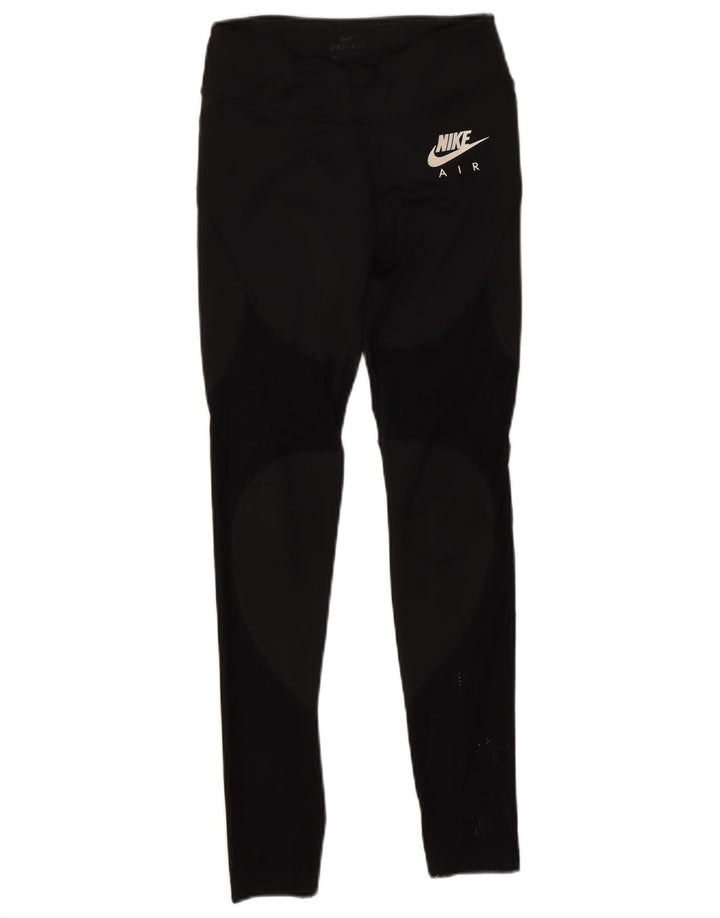 Nike ženske zračne grafičke tajice UK 4 XS crni poliester