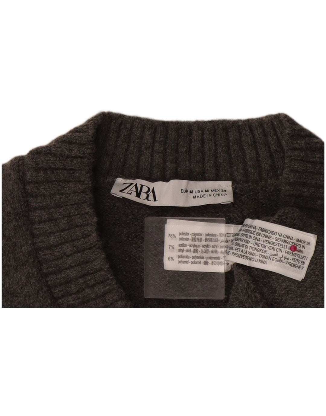 Zara ženski prsluk bez rukava UK 14 srednje sivi poliester