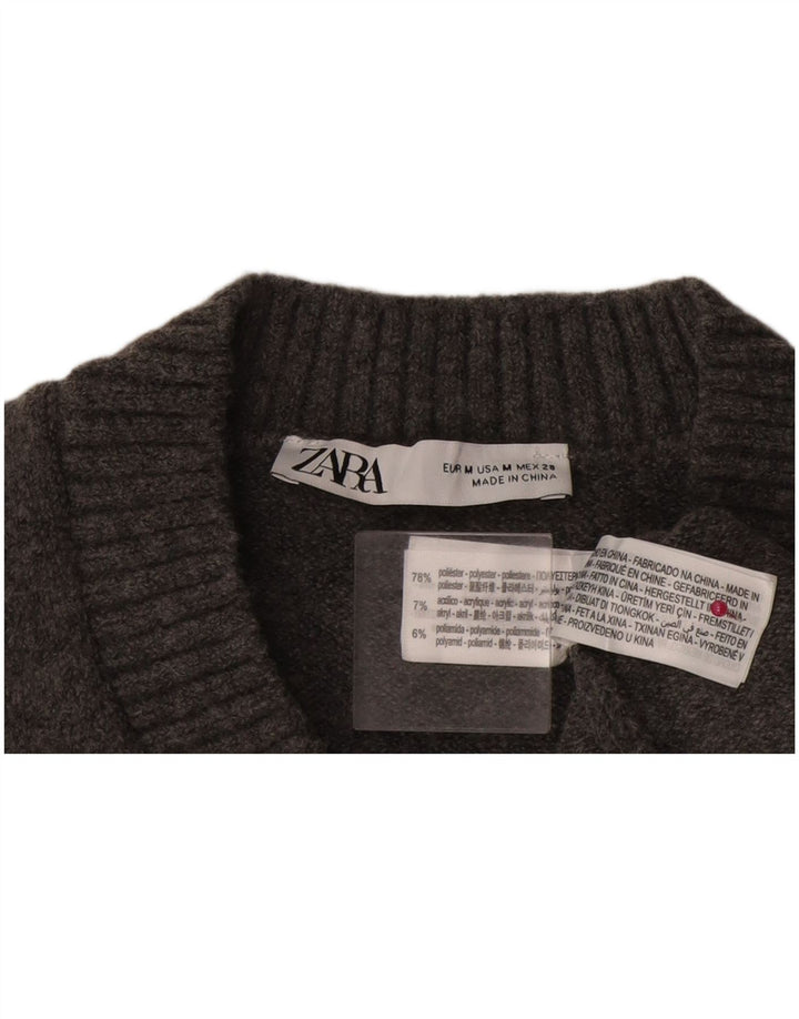 Zara ženski prsluk bez rukava UK 14 srednje sivi poliester