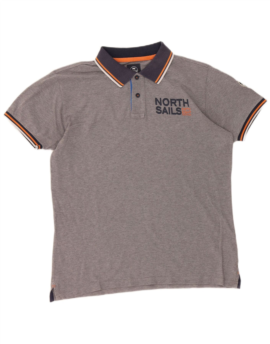 North Sails muška polo majica s grafičkim motivima XL sivi pamuk