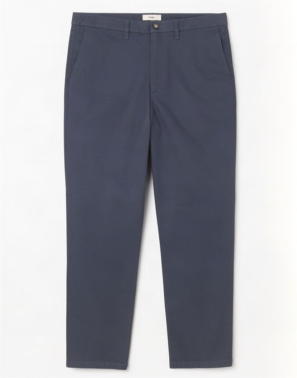 Marks & Spencer muške chino hlače standardnog kroja W38 L31 plavi pamuk